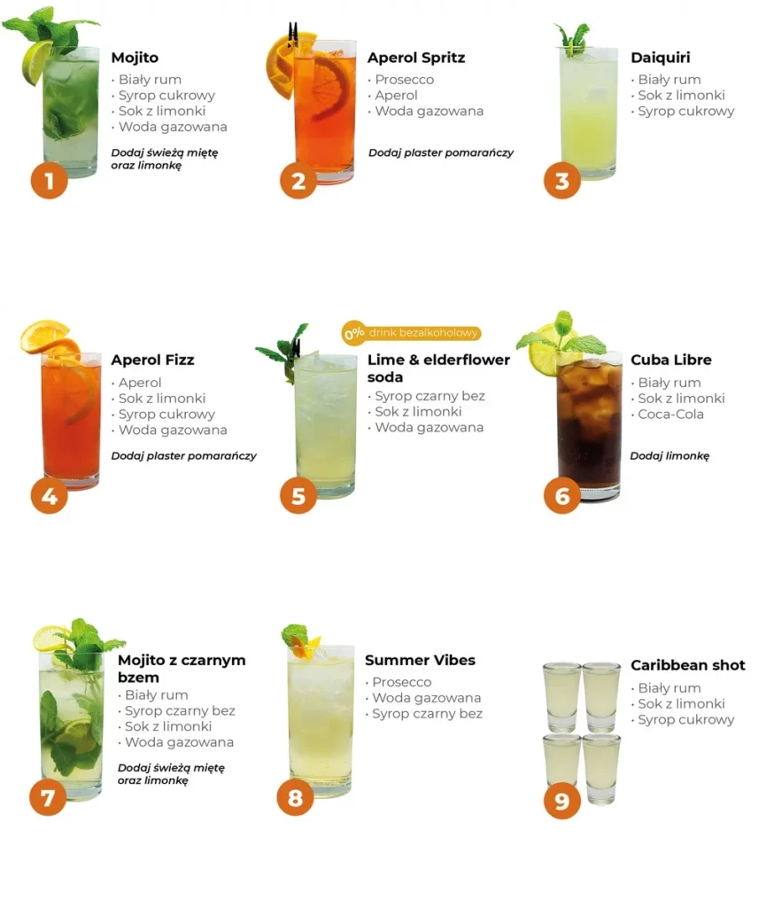 menu drinków 1