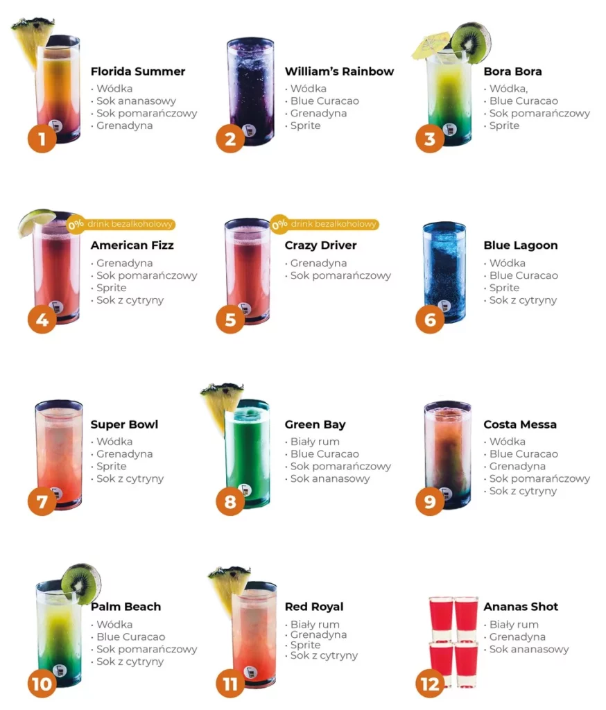 menu drinków 4