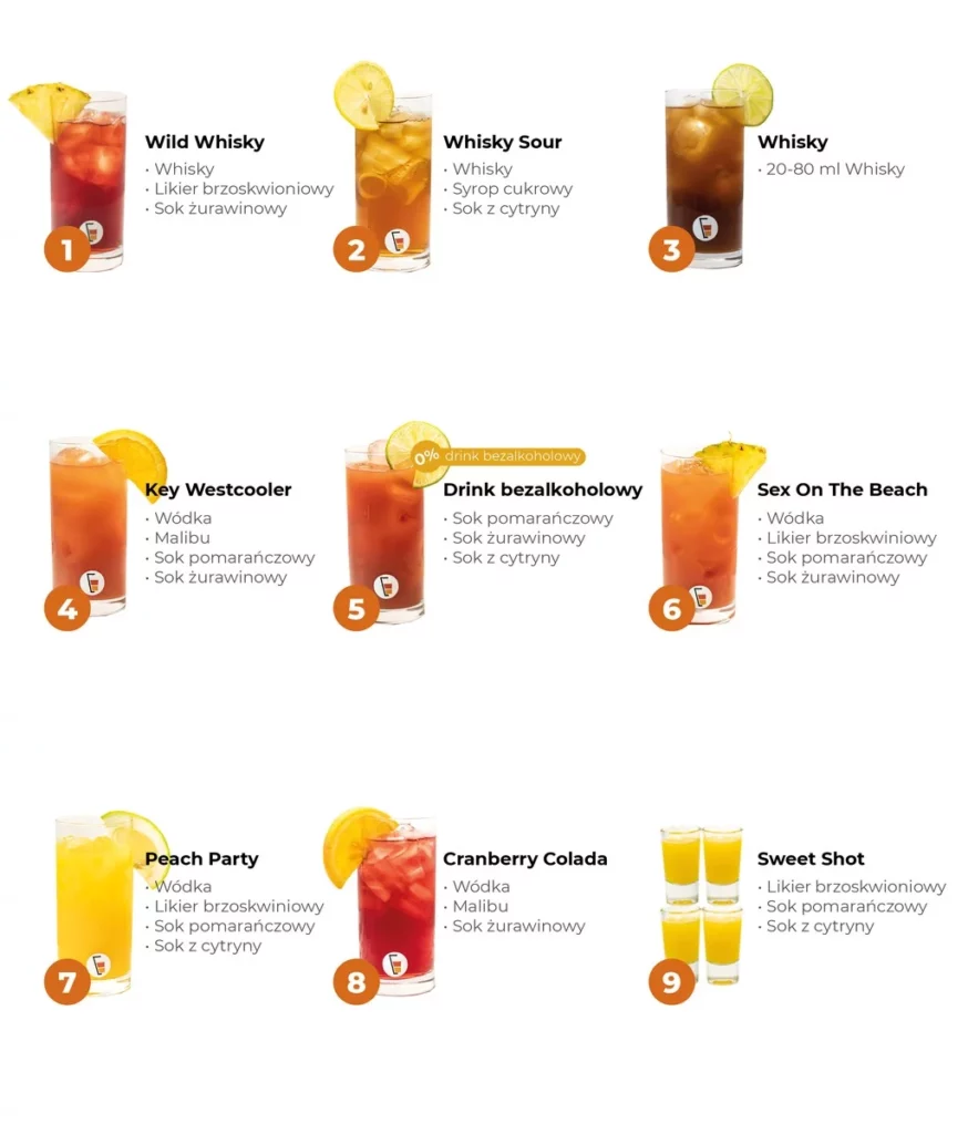 menu drinków 8